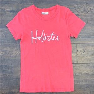 Coral Hollister tee